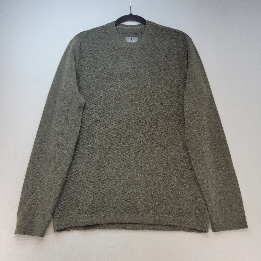 Royal Robbins Sweater Mens Medium Green Wool Blend Crewneck